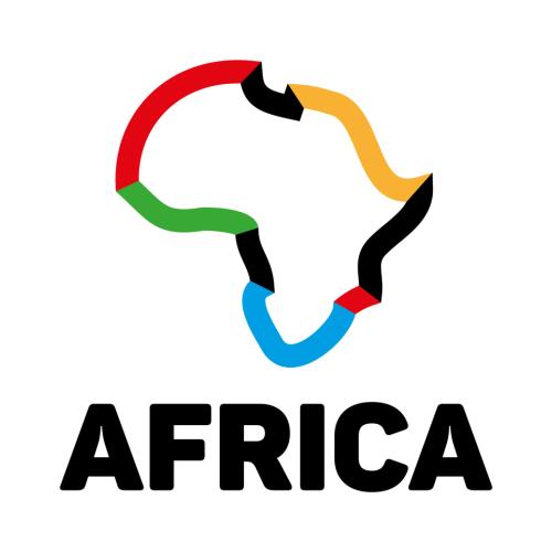 La forme colorée du continent africain